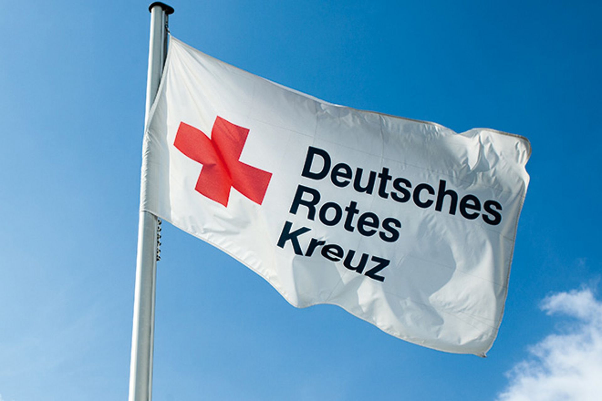 Die Fahne des DRK